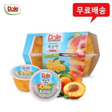 Dole 돌 후룻볼 복숭아(4개입) x 1팩/간편과일, 1개