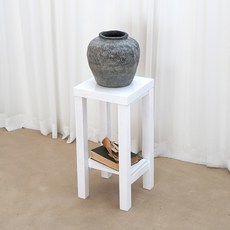 노마진특가 제니 원목 협탁 화분받침대 미니선반, 제니/레드(중)