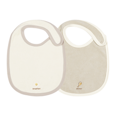 메르베 테리빕 턱받이 2종 세트 삼시세끼 빕 이유식용 세안용 침받이