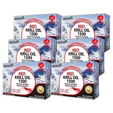 모에버 뉴질랜드 레드 크릴 오일 1500mg 인지질 30캡슐 6개, 모에버 뉴질랜드 레드 크릴 오일 1500mg 인지질 3
