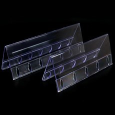 투명아크릴명패 종이명패 투명 플라스틱 삼각 명패 이름판, 250x80mm