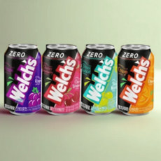 웰치스 제로 포도 체리스트로베리 샤인머스켓 오렌지 탄산음료, 355ml, 24개