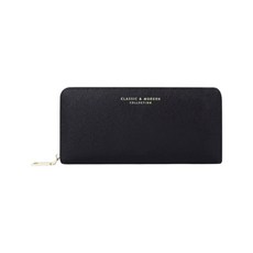 女生長皮夾防刮耐磨十字紋手拿包多卡片長皮夾