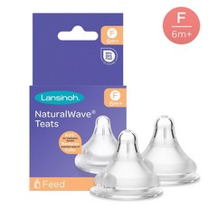 란시노 내추럴 웨이브 젖꼭지, F(6~12개월), 2개