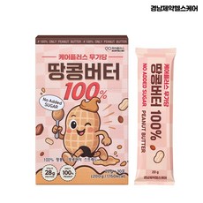 케어플러스 무가당 짜먹는 땅콩 버터 스틱/ 땅콩버터 100% 200g 1개 / 소비기한 2026-08-18까지