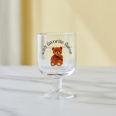 모던하우스 베어브런치 레터 고블렛 350ml GA0124004, 1개