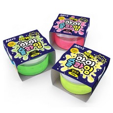 아모스 아이슬라임 야광 300g 액괴 액체괴물 촉감, 핑크, 1