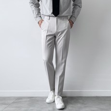 놈시크 남성 슬랙스 옆밴딩 링클프리 스판 빅사이즈 9부 10부 남자 바지