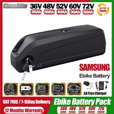 48V 하이롱 36V 52V 60V 72V 30Ah 40Ah 50 60Ah 배터리 전기자전거 20Ah 차임라이더 2000W, [23] Samsung36v50ah