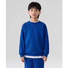 MUSINSA STANDARD KIDS 오버사이즈 스웨트셔츠 [블루] 196211