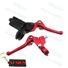 레버 XR50 thumpstar용 CRF50 더트 유압 오토바이 브레이크 클러치 마스터 실린더 바이크 레드