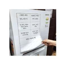 음식점 식당 식재료 유통기한 필기 화이트보드 A3