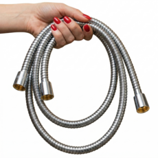 시그니처 꼬임방지 스테인리스 황동 메탈 샤워줄, 오로라 실버, 1.5m