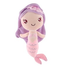Kepelon 美人魚絨毛玩偶 軟體抱枕 附吊飾, 3,20cm