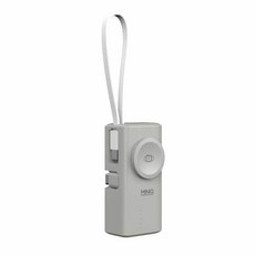 MINIQ 行動電源 膠囊 快充 MD-BP078-Qi MD-BP079-Qi 3000MAH 台灣製, 1個, 灰(MD-BP079-Qi)