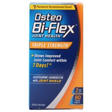 OSTEO 葡萄糖胺軟骨素錠, 80顆, 1盒