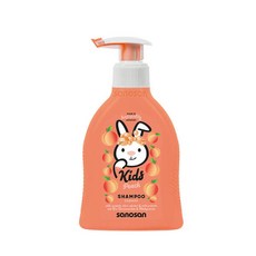 sanosan 珊諾 兒童洗髮精(蜜桃香)200ml 溫和清潔、柔順髮絲，給寶寶最安心的呵護, 1瓶