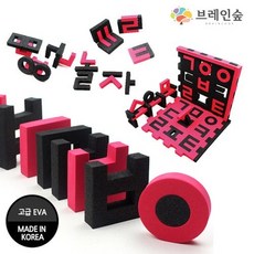 [아페페] 한글배우기 고급 EVA 부드러운촉감 훈민 한글교구 학습교재 초등학교 SO883, 1개