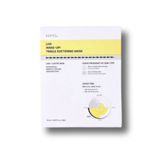 [본사정품] 하이클 라하 웨이크업 팅글 소프트닝 마스크 4매/미백주름개선/모공타이트닝효과/피지노폐물케어/각질제거/매끈피부결/, 1개, 4개입
