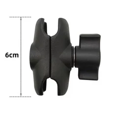 더블 소켓 램 마운트 지원 ​​홀더 1 인치 25mm 볼 Boule Ram 오토바이 액세서리와 호환 가능, 02 6cm, 02 6cm