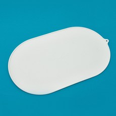 슈퍼펫 강아지 고양이 식기 식탁 커브 실리콘 매트 패드, 2개, 아이보리