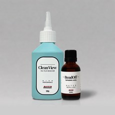 오토그루밍 클린뷰 유막제거제 + 비드오프 유리발수코팅제 세트, 1개
