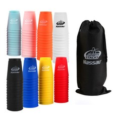 낫소 스포츠 컵쌓기 스택스 12개입 1P 스피드컵 컵타 jx2*784Wk, 화이트, 1개