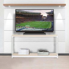 아트박스/스피드랙 스피드랙 조립식 티비다이 TV선반 2단 1000 x 400 x 600, 화이트