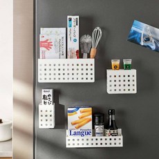 냉장고 자석 선반 옵션C 영양제 정리함 수납함 보관함 정리 트레이 좁은 주방 양념통 수납 정리대 거치대, 1개