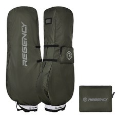 리젠시 경량 스카치 골프백 항공커버 파우치 일체형, 카키