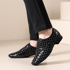 LIANWEN 남성 댄스화 낮은굽 사교댄스화 댄스화구두 줌바운동화 가죽댄스화