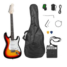 DOMINO STORY 입문용 일렉기타 초보자 일렉트릭 전자기타 앰프포함 중급자, 투톤썬버스트, 1개