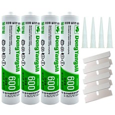 동양씰 외장용 실리콘 렉산용 투명 칼날 세트, 4개