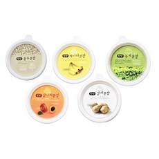 한방곡물가루 미용팩 자연이 바나나 감자 녹차 율무 살구 각4개씩 총20개 마사지용, 1개