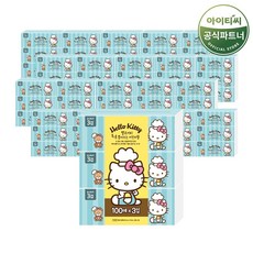 헬로키티 뽑아쓰는 키친타올 톡톡 (100매X3개) 20팩 총 60개, 100개입