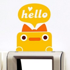 헬로우 삐약 데코 스위치스티커 벽면스티커 벽스티커