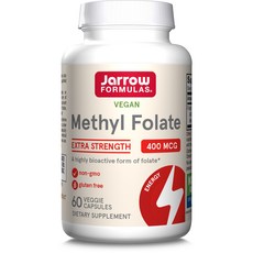 Jarrow FORMULAS 賈羅公式 甲基葉酸素食膠囊 400mcg, 60顆, 1罐