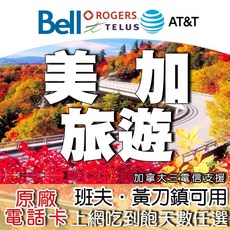 美加網卡 AT&T訊號 總量型吃到飽 插卡即用免開卡 5-30天, 1個, 6天, 總量10GB-美加通 支援班夫,黃刀鎮