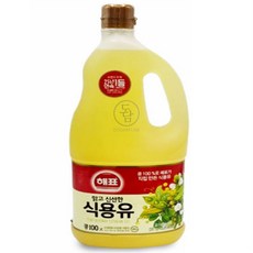 JS 해표 콩100% 식용유 1.9L 콩기름1.8l 식용유선물, 해표 콩100% 식용유 1.9리터1개, 1
