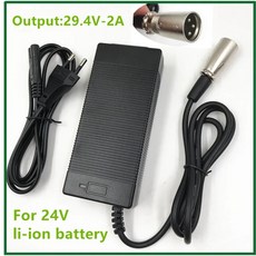 LiitoKala 전기 자전거 리튬 배터리 24V 5A 팩 커넥터 7S-29.4V2A/5A, [02] Korea plug