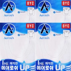 BYC 男士清爽Aeroshi涼感短袖內衣 4件組 BYA1124