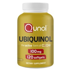 Qunol 還原型輔酶Q10 100毫克 軟膠囊, 1個, 120錠
