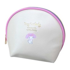 마리모크래프트 산리오 캐릭터 파스텔 쉘 파우치 마이멜로디 W16.3×H13×D5cm SRTZ-127, 1개