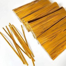 金色扎絲 金屬紮帶 捆紮線 禮品包袋封口, 1個