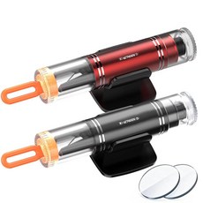 LETREEN 2팩 안전 해머 유리 브레이커 자동차 창문 안전벨트 커터 비상 탈출 도구 1초 세이프해머 신차용 수중 블랙레드 2976414, LETREEN 2팩 안전 해머 유리 브레이커 자동차 창