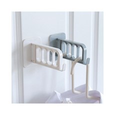공간 확보 이동식 걸이 접이 휴대 의류 보관 거치 렉 수납, 1개, 그레이 DC003800