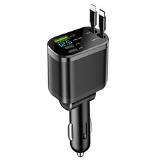 星空頂投影燈 車載充電器 800W 超快充 附70cm伸縮線, M4 Typec + 蘋果線, 如圖