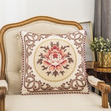 다기능 순면 이불 겸용 두꺼운 쿠션, 싱글 플라워 플로리싱 순면 이불