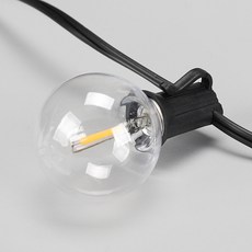 바이글로브 LED 태양광 충전 전등선 캠핑 파티 6.5m 20구 G40 10W 파티조명