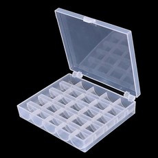 투명 재봉틀 보빈 스풀 플라스틱 보관함 가정용 DIY 재봉 액세서리 도구 25, [02] 1Pc Empty storage bo, 1개